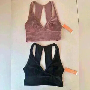 Colsie Velour Sports Bra comfortable soft brand new with tags